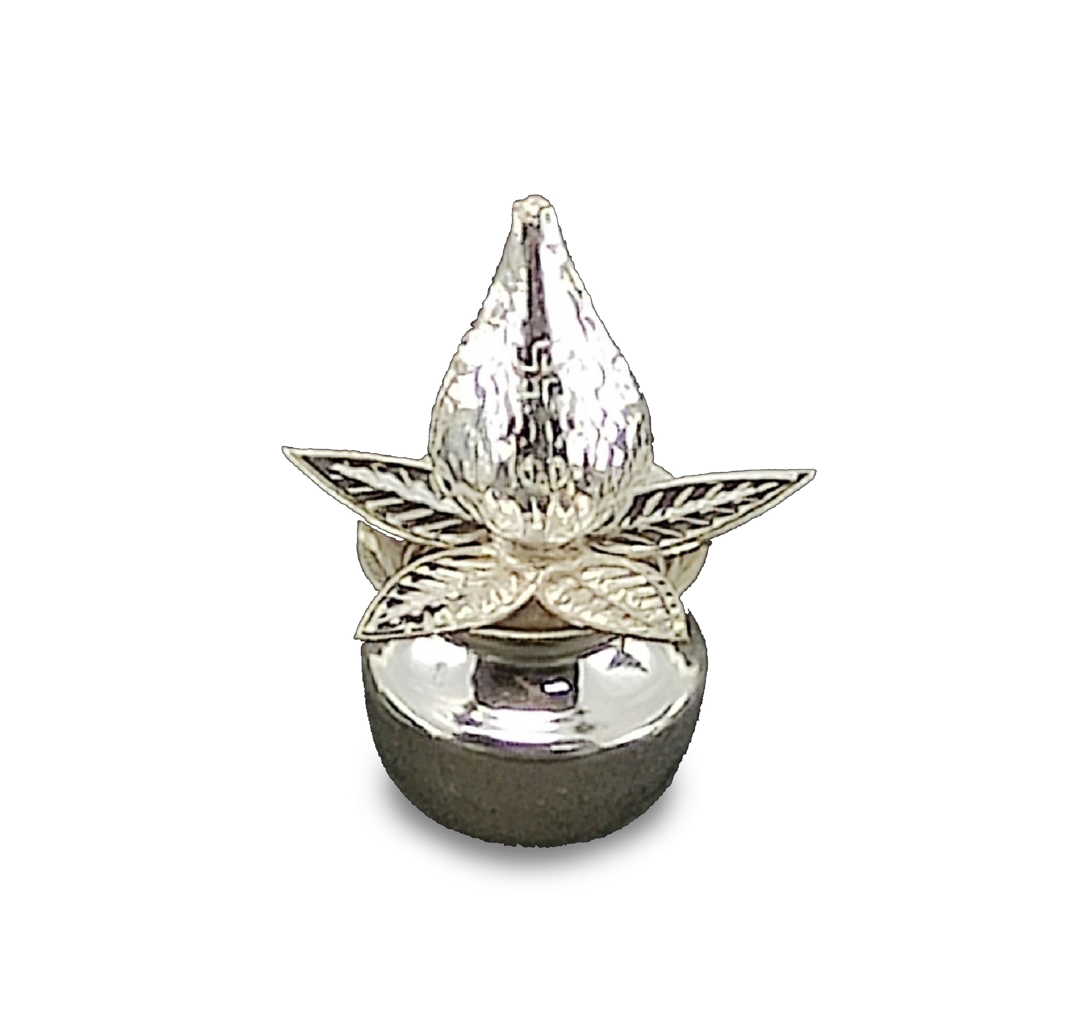 Bengalen Silver Plated Nariyal Lotti for Pooja Puja Decorative Gift Items for Home Mandir Office