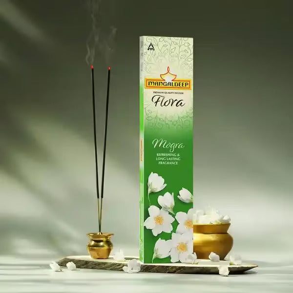 Mangaldeep Flora Mogra Incense Sticks Refreshing and Long Lasting Aroma