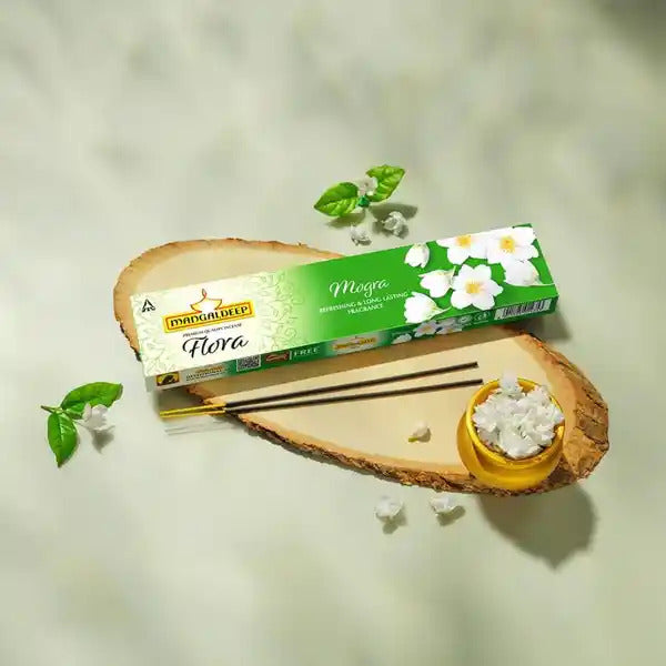 Mangaldeep Flora Mogra Incense Sticks Refreshing and Long Lasting Aroma
