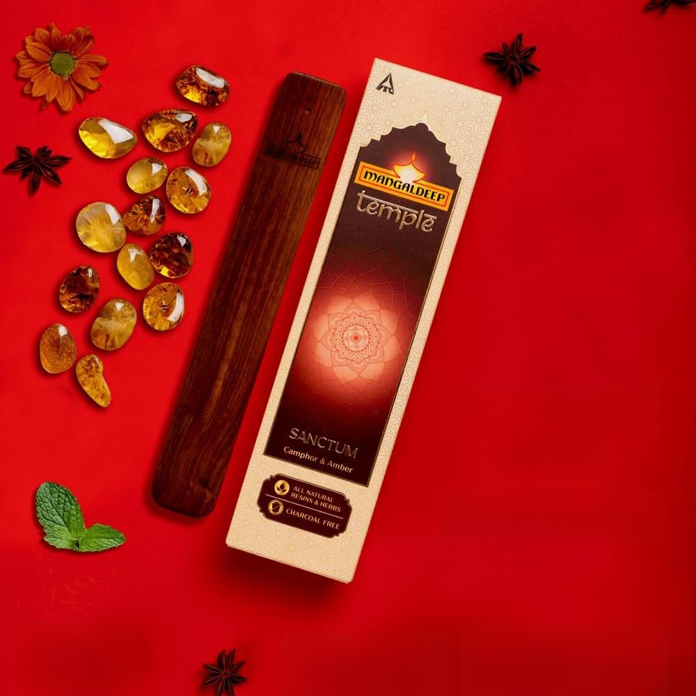 Mangaldeep Temple Sanctum Incense Sticks Camphor & Amber Fragrance