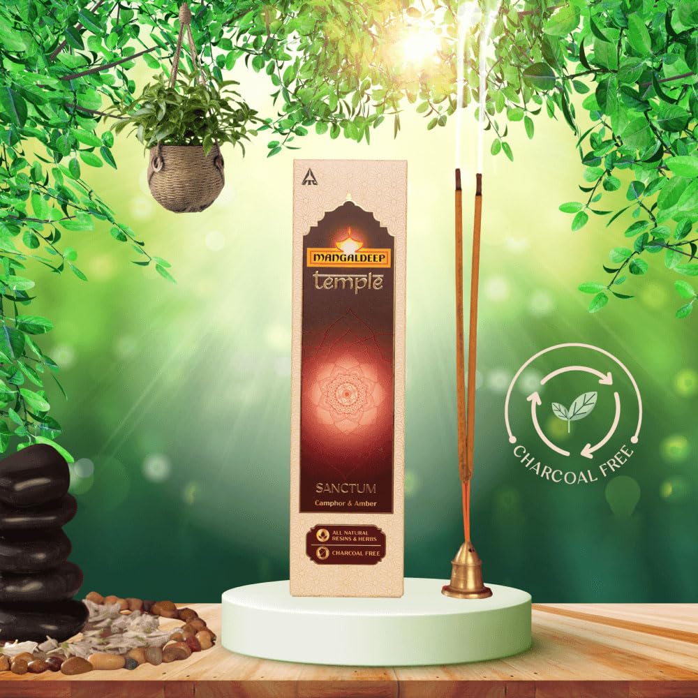 Mangaldeep Temple Sanctum Incense Sticks Camphor & Amber Fragrance
