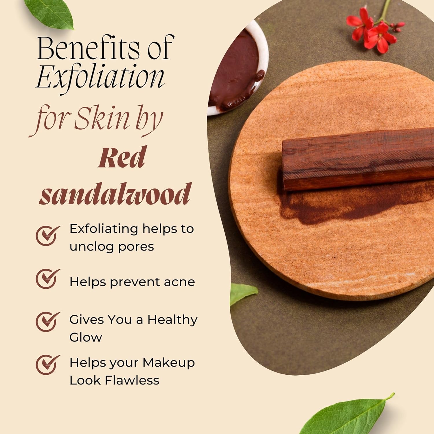 Red Sandalwood Stick Pure Natural chandan sticks Lal Chandan Lakdi for Religious Usage and Healing Purpose