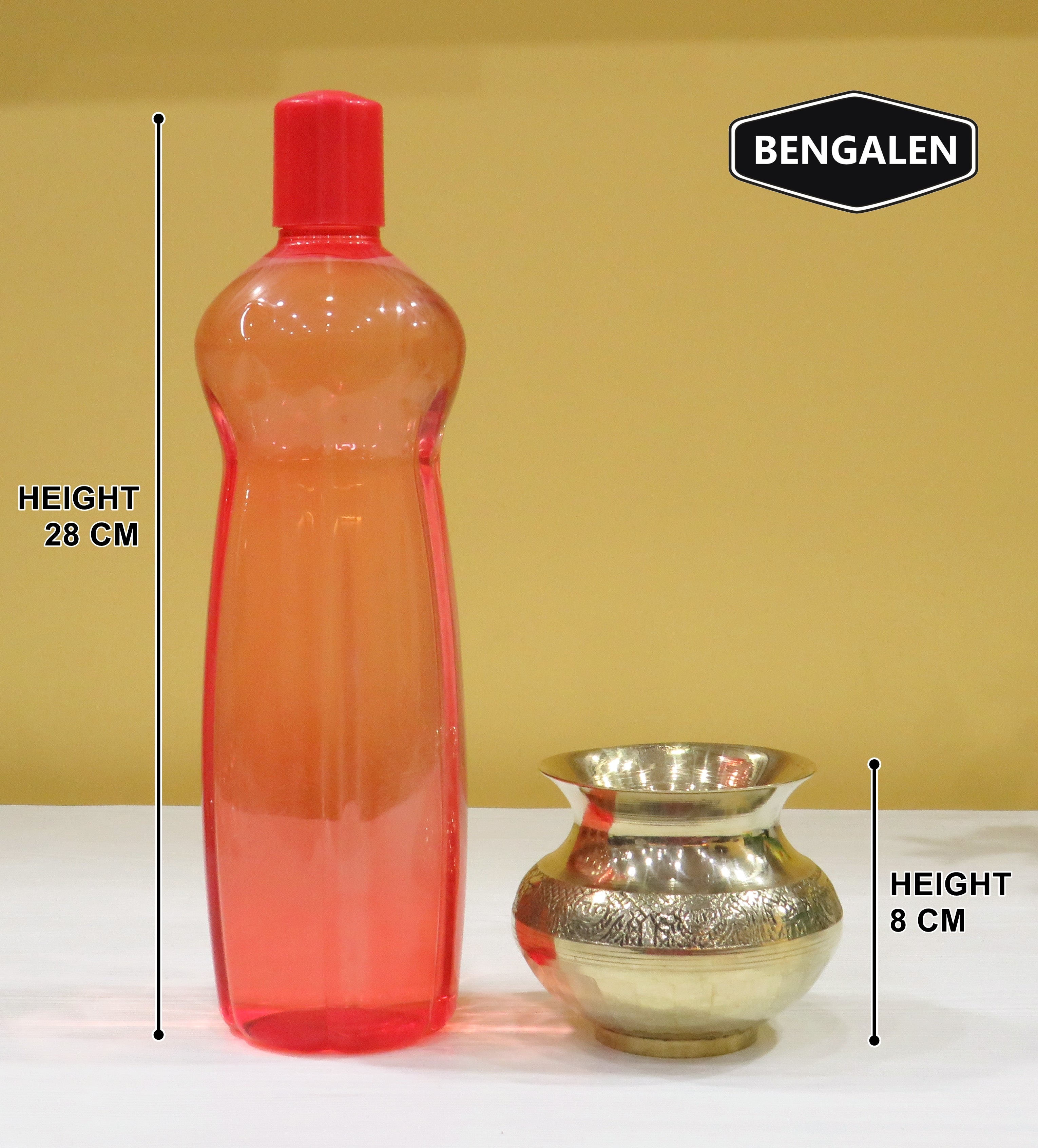 BENGALEN Brass Kalash Lota Gadwa Pooja Articles for Home Temple Decorative Puja Items for Poojan Purpose Return Gift