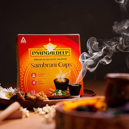 Mangaldeep Pure & Natural Rich Aroma Sambrani Cups