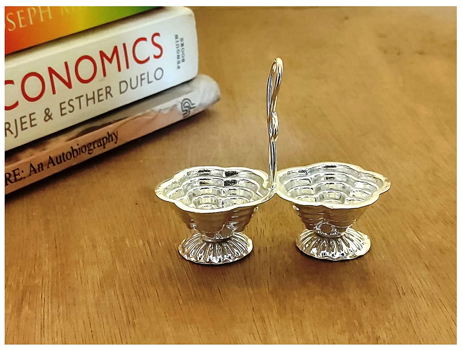 Bengalen Silver Plated Haldi Kumkum Stand Pack of 03