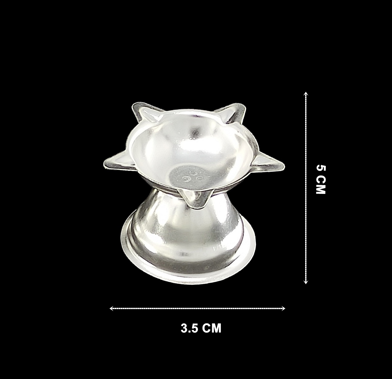 Bengalen Silver Plated Diya Pack of 02