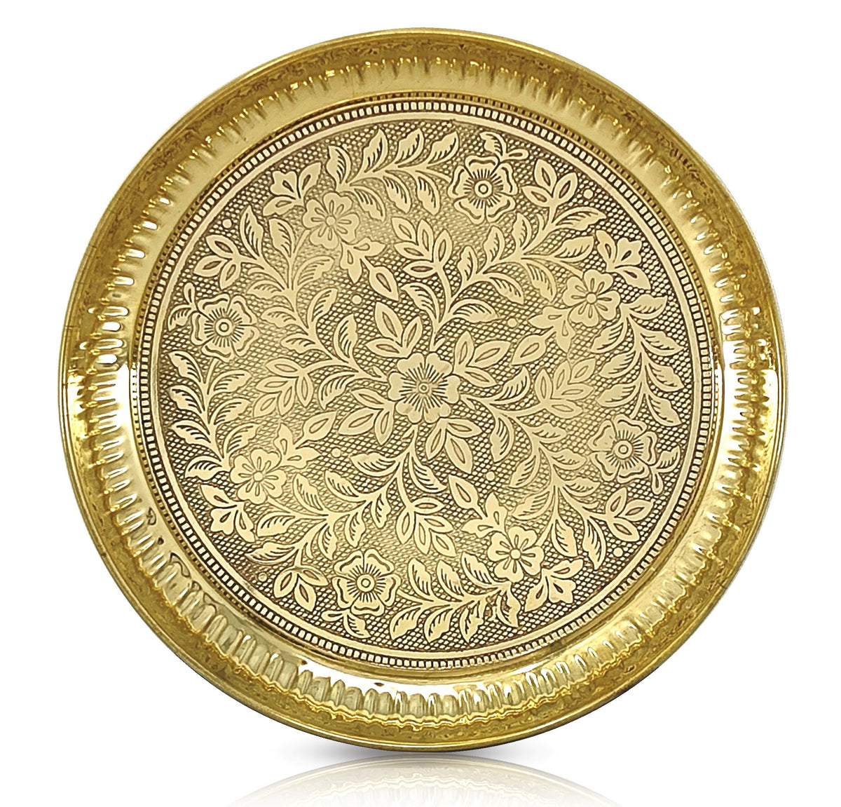 Brass Pooja Plate Pure Pital Arti Thali Pooja Thali