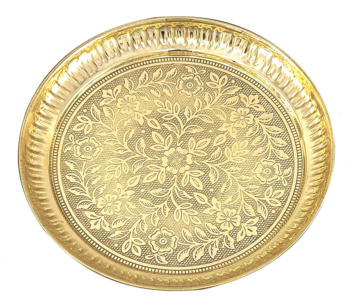 Brass Pooja Plate Pure Pital Arti Thali Pooja Thali