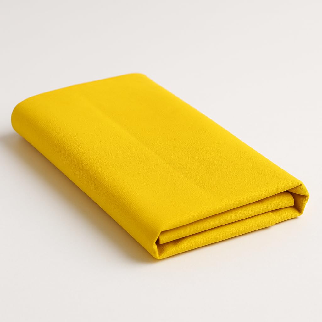 Yellow Pooja Cloth for Mandir Mandir Cloth Premium Temple Cloth for Spiritual Ceremonies Ideal for Home and Temple Use Enhance Your Sacred Space