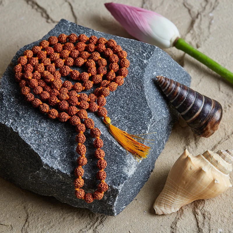 Rudraksha Mala Original for Wearing and Japa Mala 10 mm to 12 mm in diameter