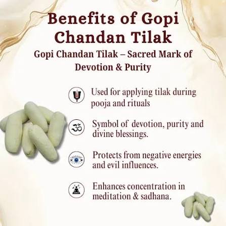 Gopi Chandan Yellow Tilak Original Chandan Gopi Chandan Tika vrindavan Iskon