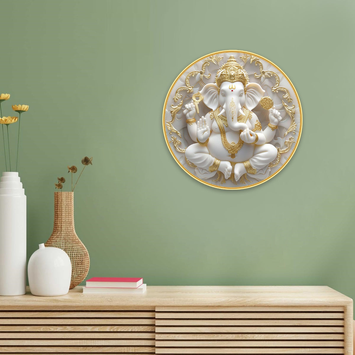Ganesh Painting 13 Inch