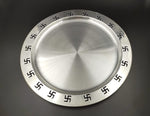 Silver Plated Swastik Design Puja Thali Set Festival Ethnic Pooja Items for Home Temple Office Wedding Return Gift Items