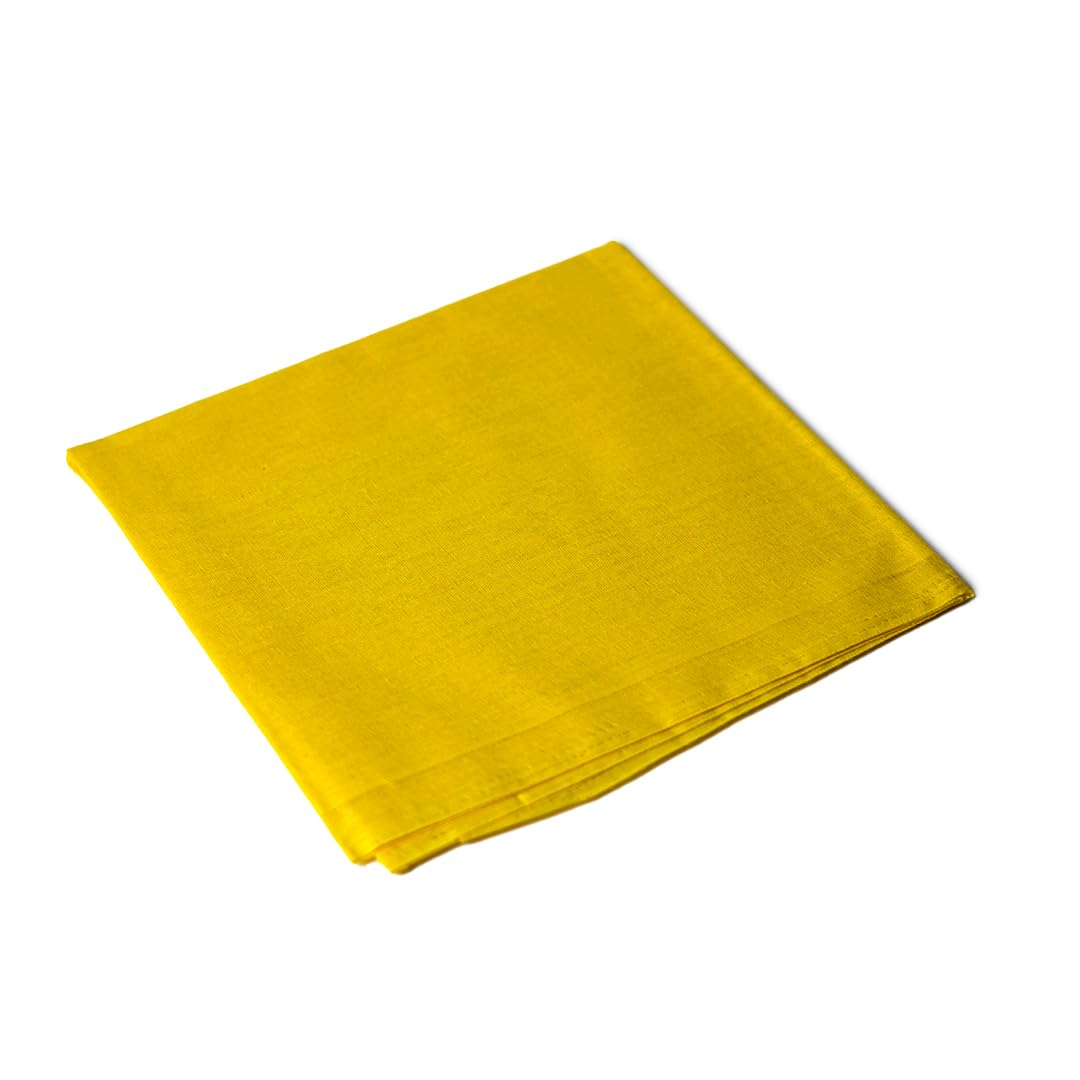 Yellow Pooja Cloth for Mandir Mandir Cloth Premium Temple Cloth for Spiritual Ceremonies Ideal for Home and Temple Use Enhance Your Sacred Space