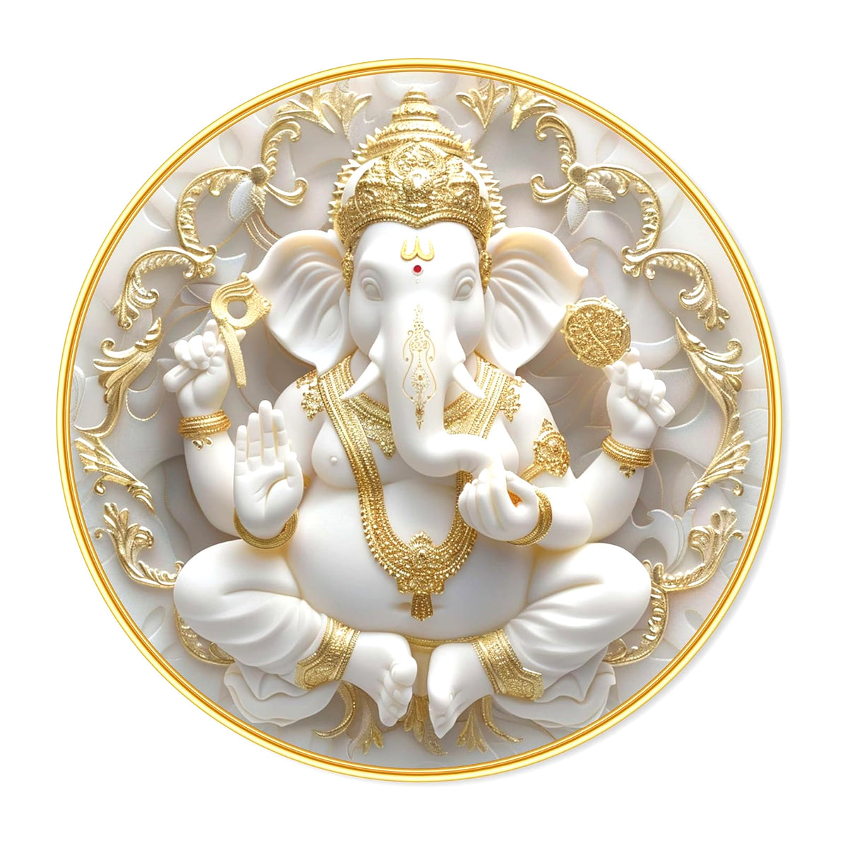 Ganesh Painting 13 Inch