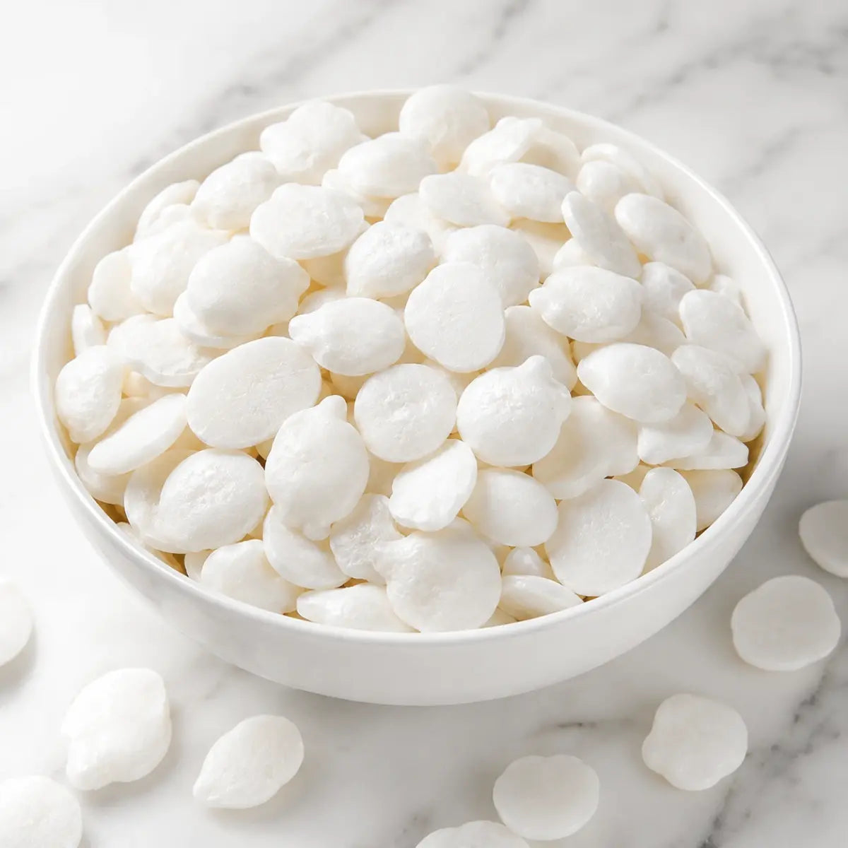 White Batasa 250g White Sugar Batasha Patasha Prashad For Pooja Sugar Drop Candy