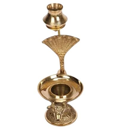 Brass Shiva Shivling Gomukhi Jaldhara with Snake-Shaped