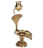 Brass Shiva Shivling Gomukhi Jaldhara with Snake-Shaped