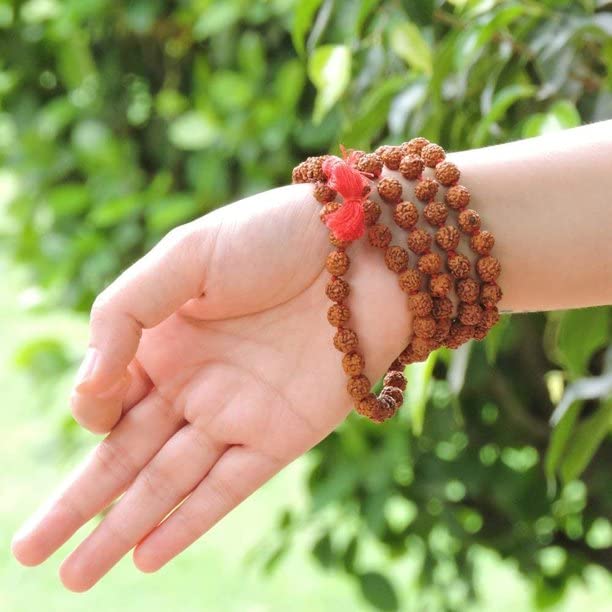 Rudraksha Mala Original for Wearing and Japa Mala 10 mm to 12 mm in diameter