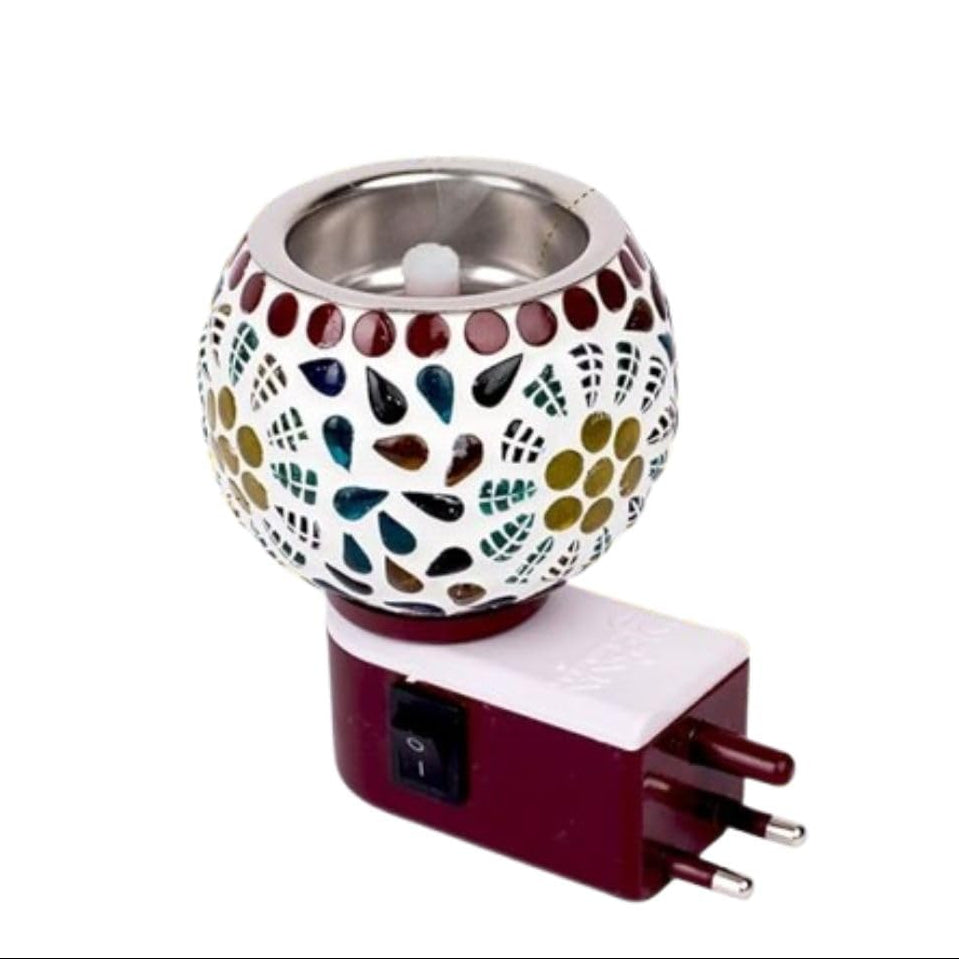 Ceramic Aroma Diffuser & Kapoor Dani with Night Light