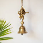 Dancing Ganpati Pure Brass Hanging Bells for Pooja Room