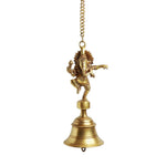 Dancing Ganpati Pure Brass Hanging Bells for Pooja Room