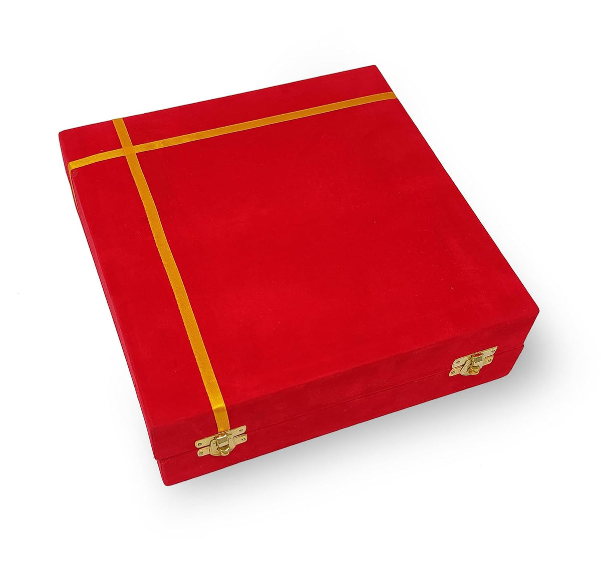 BENGALEN Pooja Thali Set Silver Plated with Gift Box Designed Puja Plate 22 CM Kalash Bowl Ghanti Spoon Dhup Dan Diya for Home Office Diwali Wedding Return Gift Items
