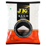 JK Sabudana Premium Sago Moti/Small, 250g Tapioca Granules