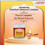 Pitambari Bhimseni Karpoor Pure Camphor Jar 100% Organic for Puja, Festivals & Other Religious Ritual