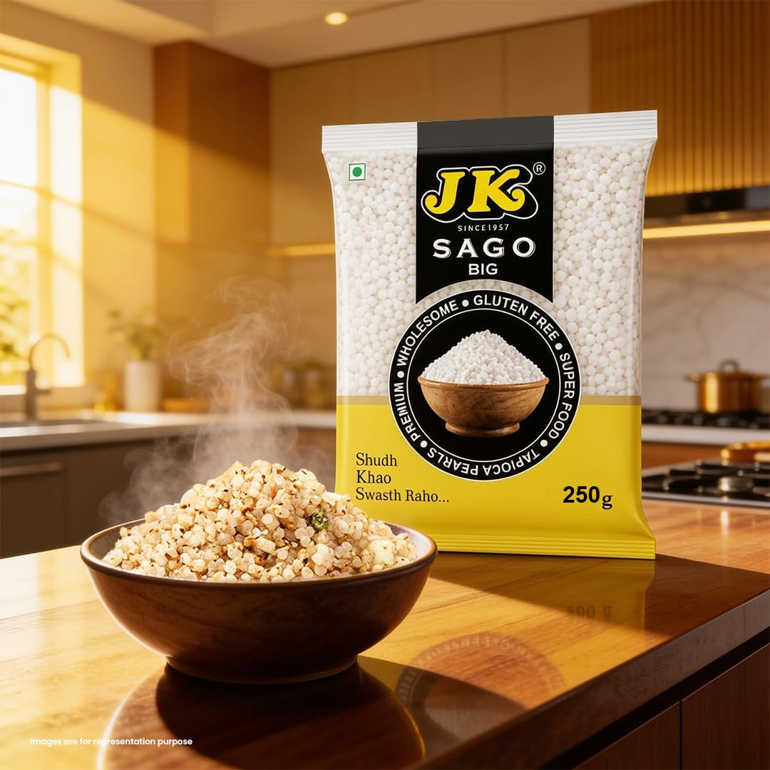 JK Sabudana (Sago), Big,250 Gram