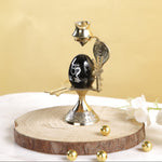 Shivling Ovel Black Idol Brass Sculpture Shiva Shivlingam