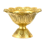 Devdas Diya Puja Home Brass Flower Design