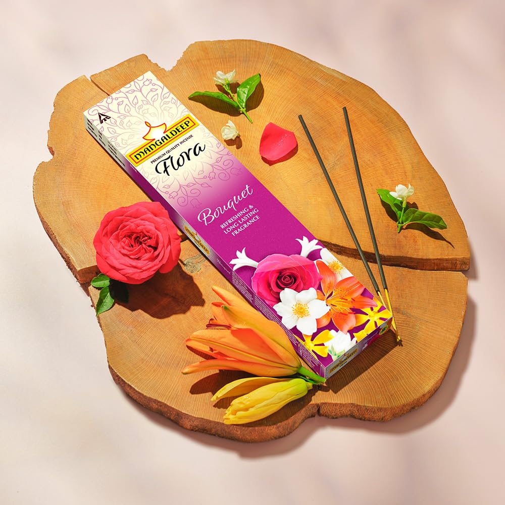 Mangaldeep Flora Bouquet Incense Sticks Refreshing and Long Lasting Aroma