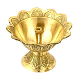 Devdas Diya Puja Home Brass Flower Design
