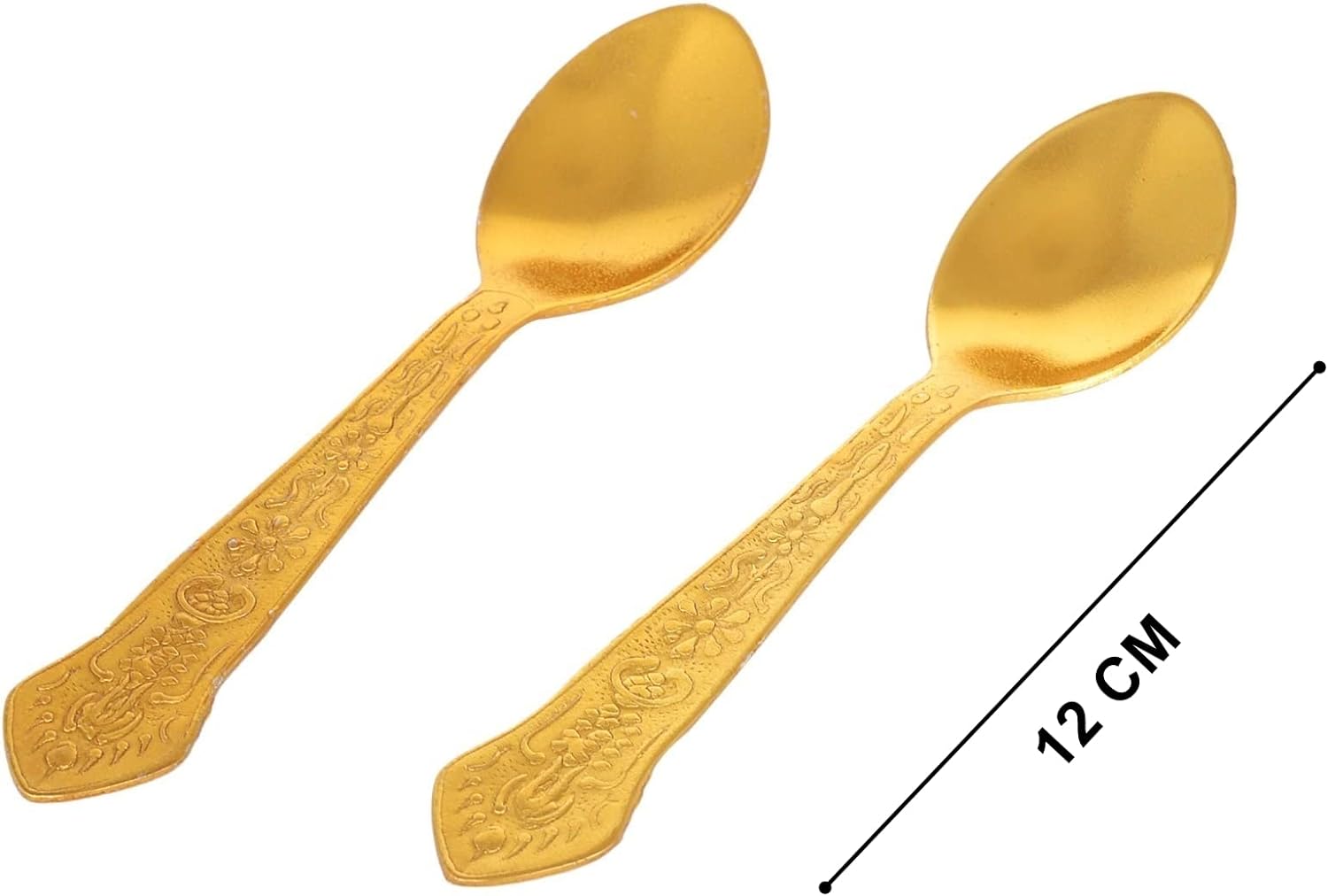 Bengalen Silver and Gold Plated Floral Bowl, Spoon with Tray for Home Decorative Gift Items