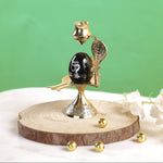 Shivling Ovel Black Idol Brass Sculpture Shiva Shivlingam