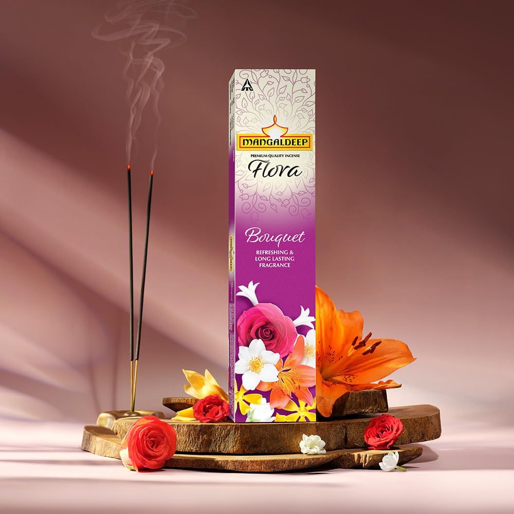 Mangaldeep Flora Bouquet Incense Sticks Refreshing and Long Lasting Aroma