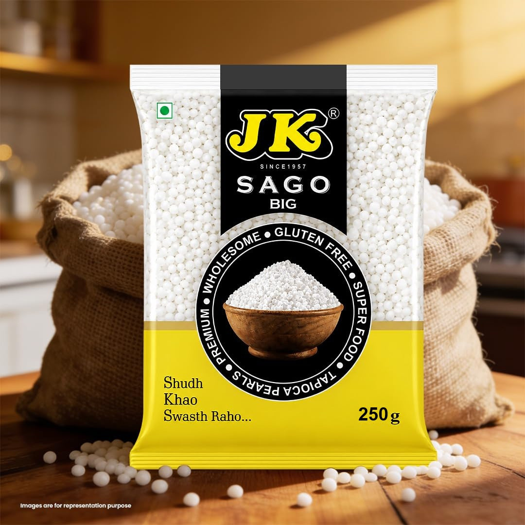 JK Sabudana (Sago), Big,250 Gram