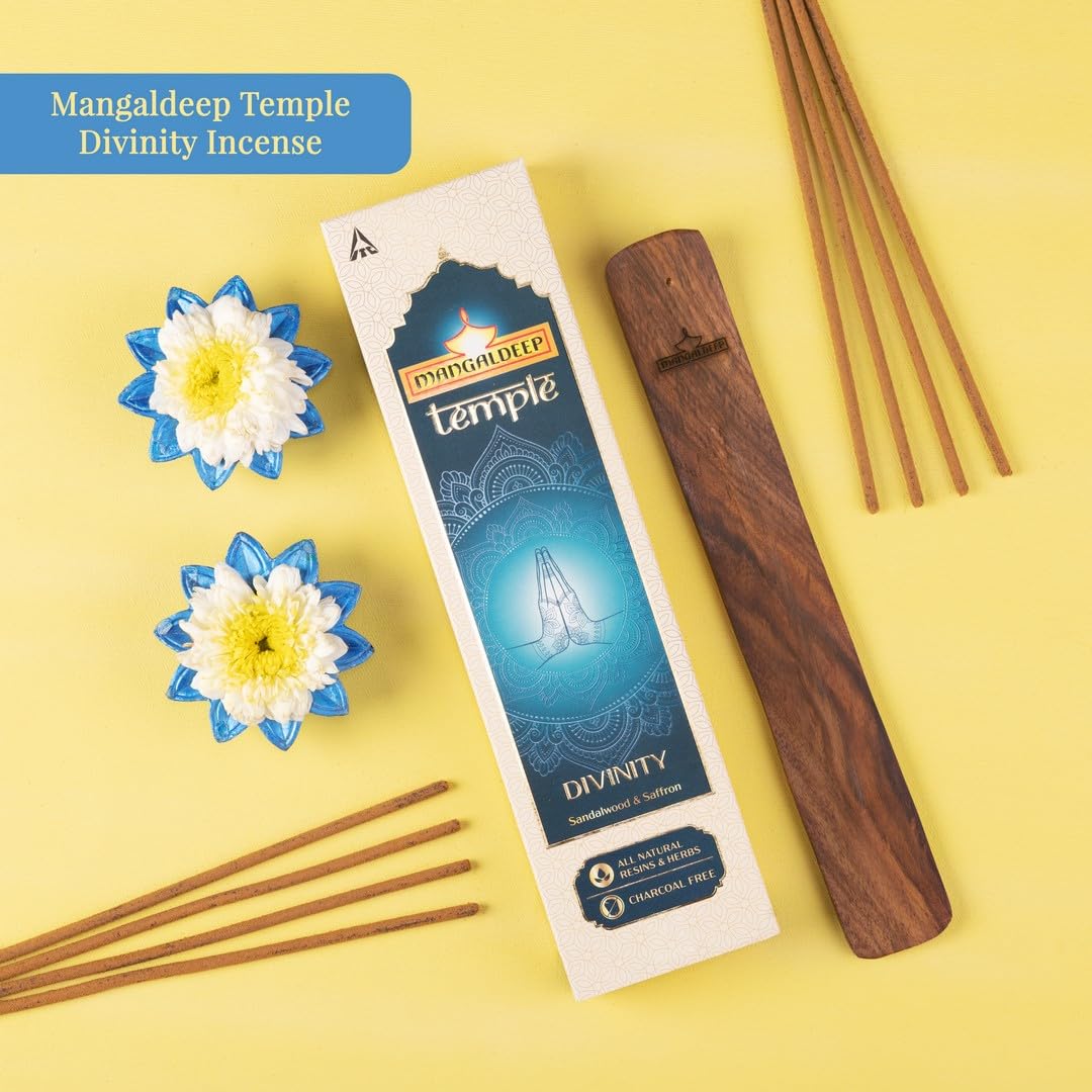 Mangaldeep Mangal Mornings Giftbox Gift of a Beautiful Morning Affirmation Cards, Tea, Incense & More