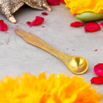 Archmi plain Pure Brass Achmani Spoon for Pooja & Havan