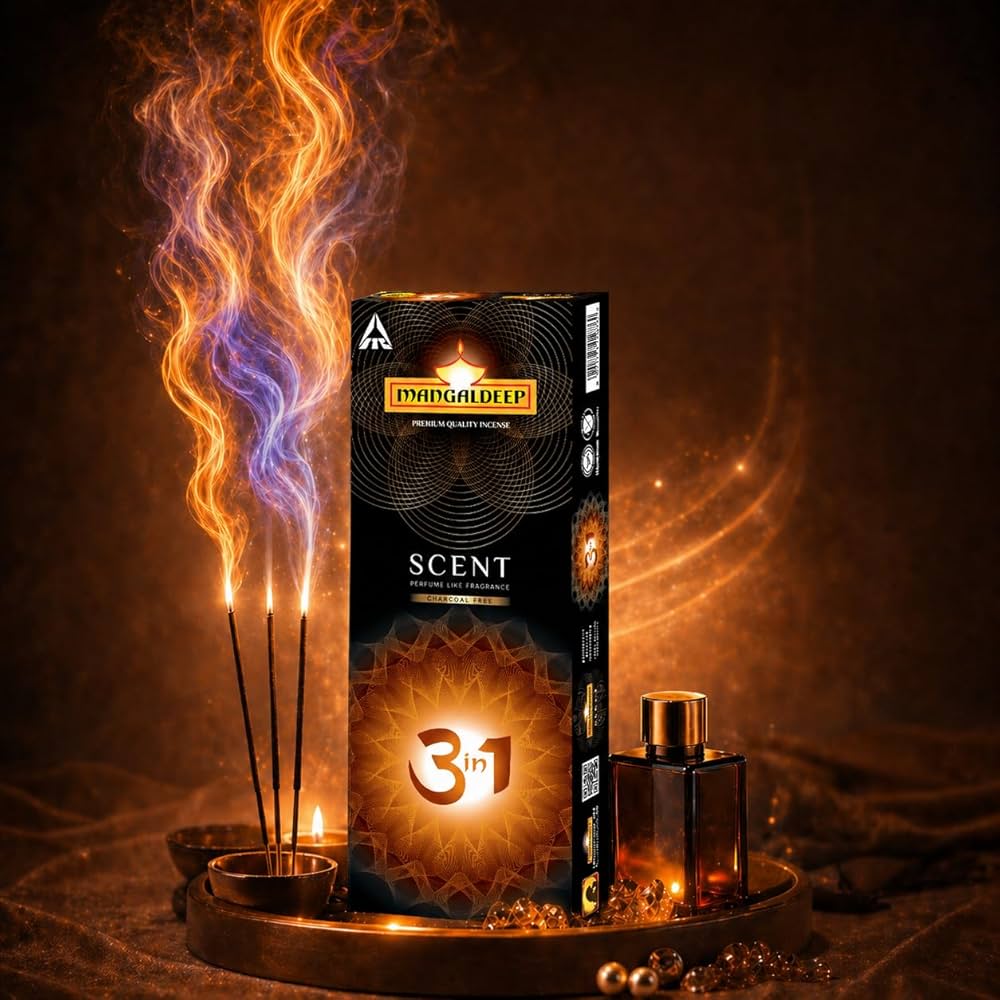 Mangaldeep Scent 3 in 1 with 3 Perfume Fragrances Charcoal Free