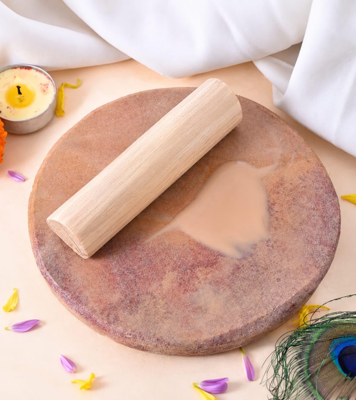 White Sandalwood Stick Pure Original Sada Chandan for Puja Havan Meditation Tilak