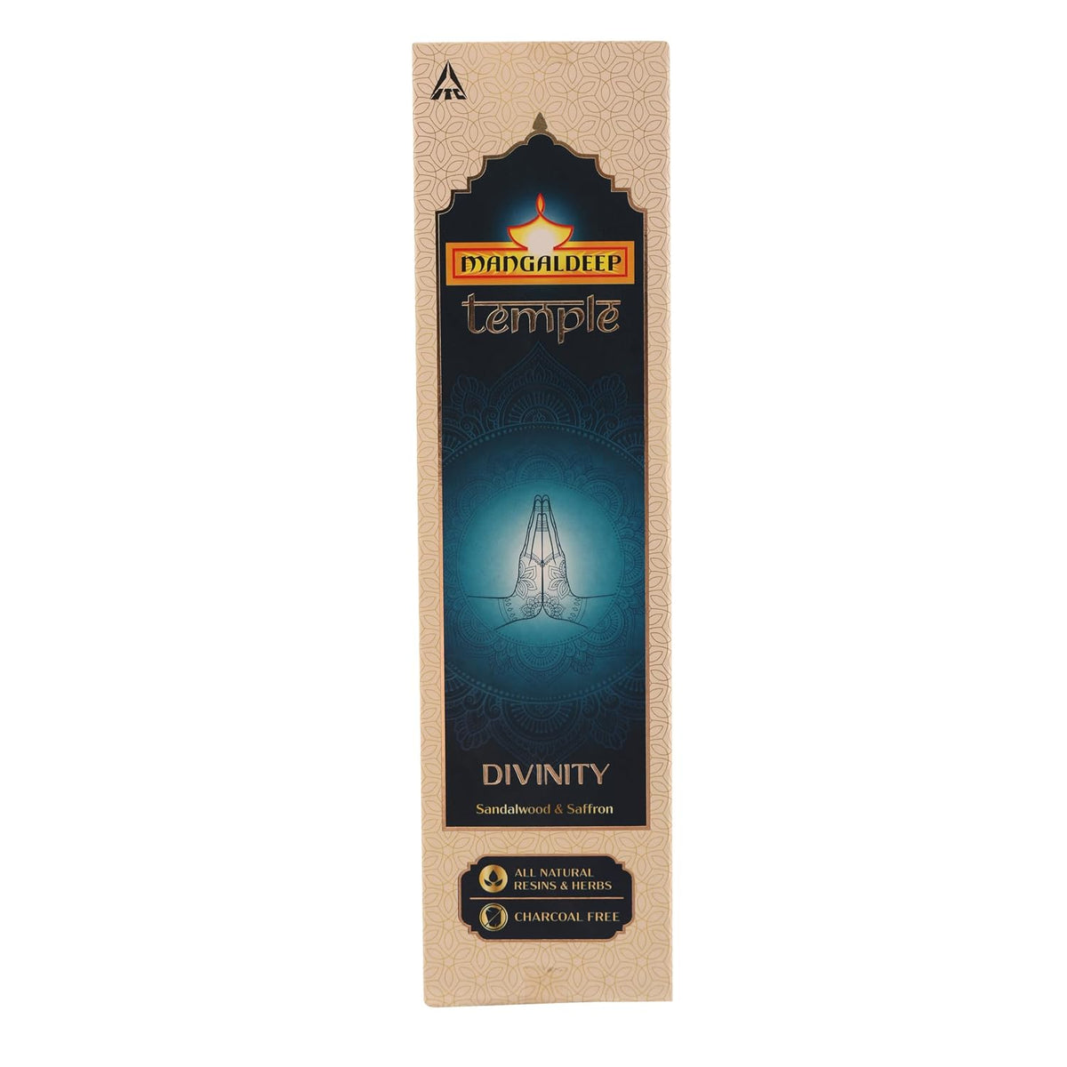 Mangaldeep Temple Divinity Incense Sticks Sandalwood & Saffron Fragrance 20 Sticks