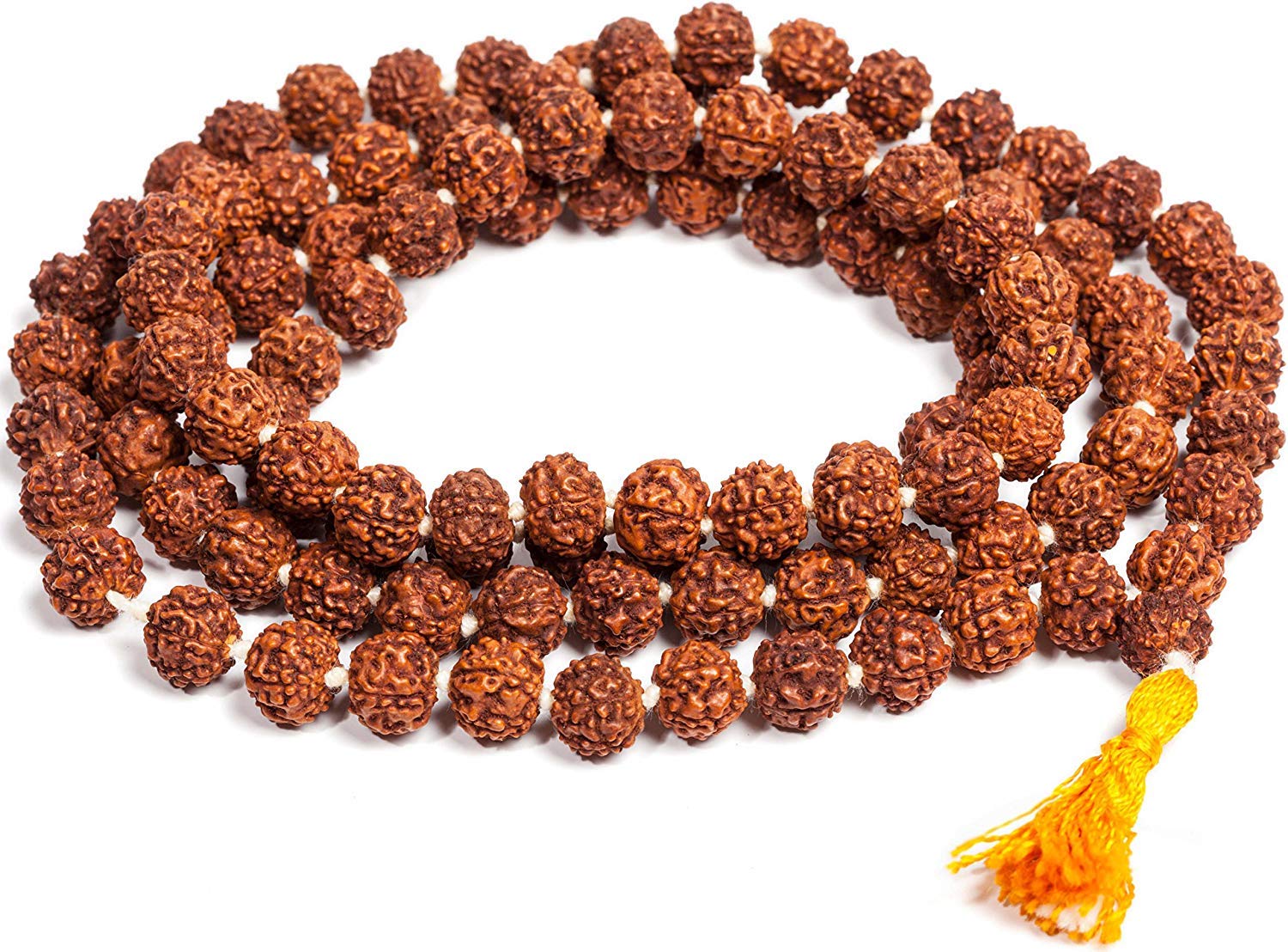 Rudraksha Mala Original for Wearing and Japa Mala 10 mm to 12 mm in diameter