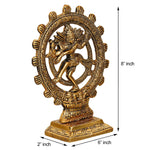 Nataraj statue golden Premium Gold Plated Lord Shiva Dancing Natraj Statue Showpiece