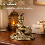 Noni Gopal 5" Laddu Gopal Ji Brass Idol