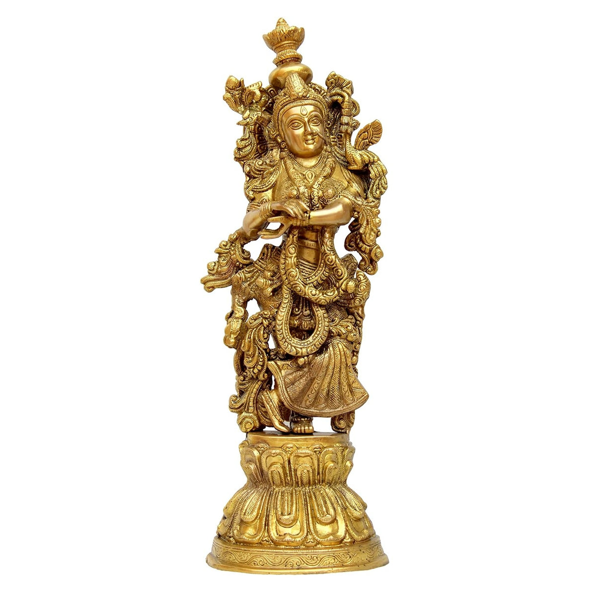 Radha 21 Inch Murti Idol Statue Sculpture Brass- 21" Big Size