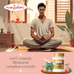 MANGALAM Bhimseni Camphor Jar Pack Of 1 100% Pure For Puja, Aromatherapy & Air Freshener Sweet Fragrance