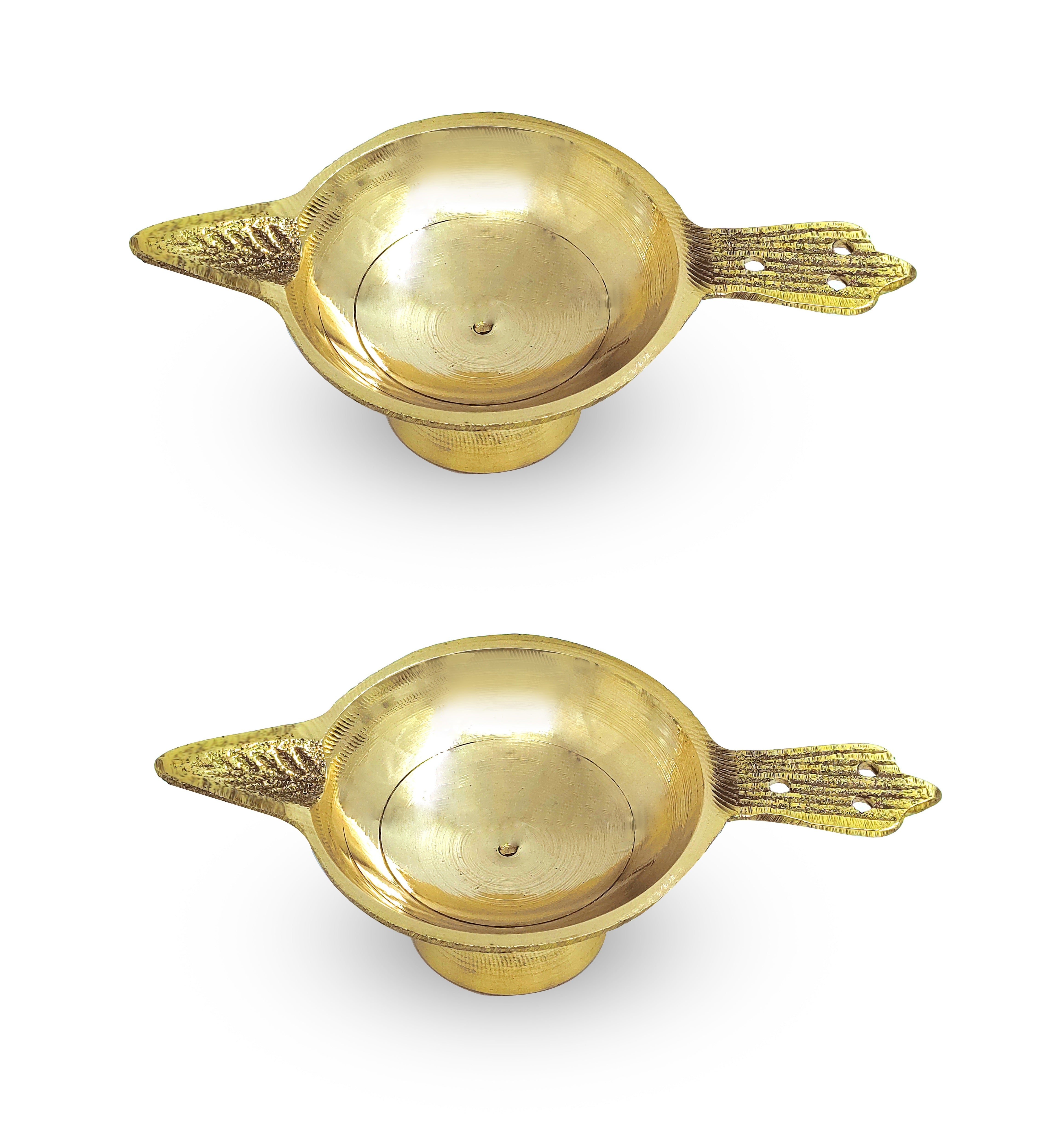 Bengalen Brass Lakshmi Diya Akhand Jyoti for Puja Small Size