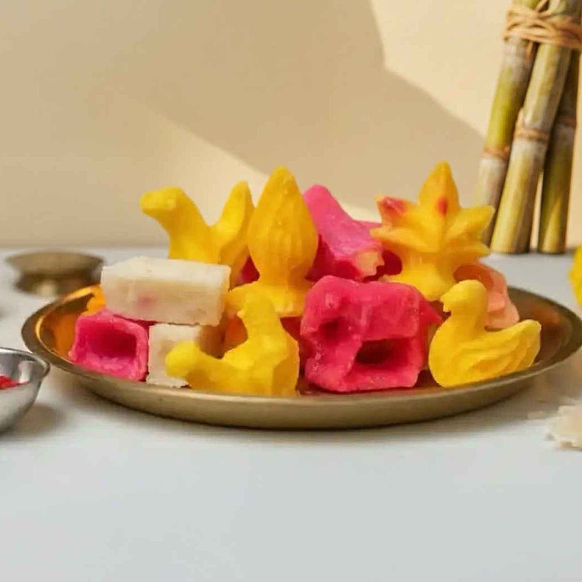 Moth 250g Diwali Khilona Mithai Puja Mithai Sugar Toy Sweet Chiraiya Mithai Coloured shaped